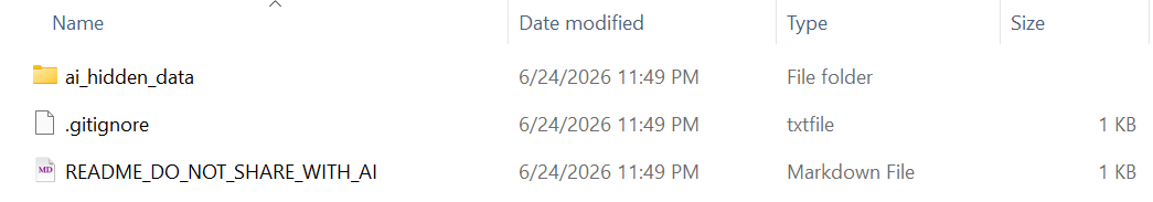 An example of R project folder